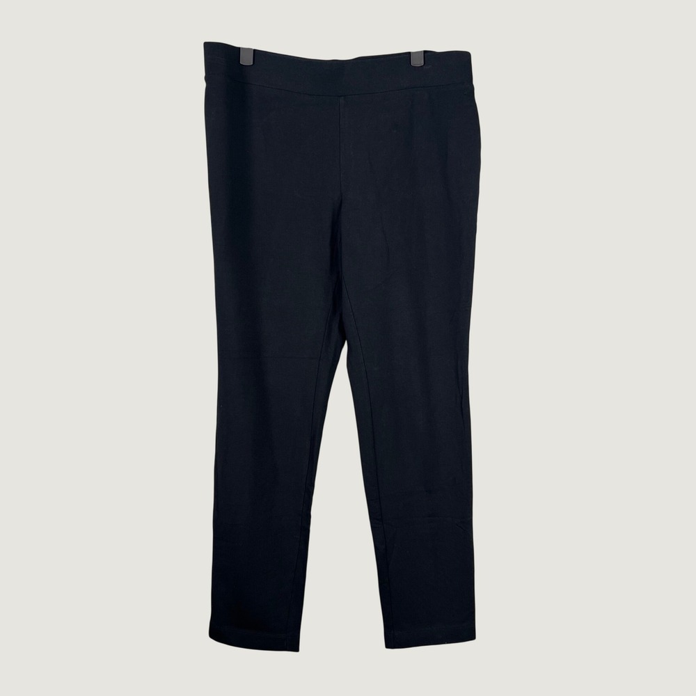 Pure Jill Tapered Ankle Pants Sz M Pima Cotton Modal Straight Pull On Stretch